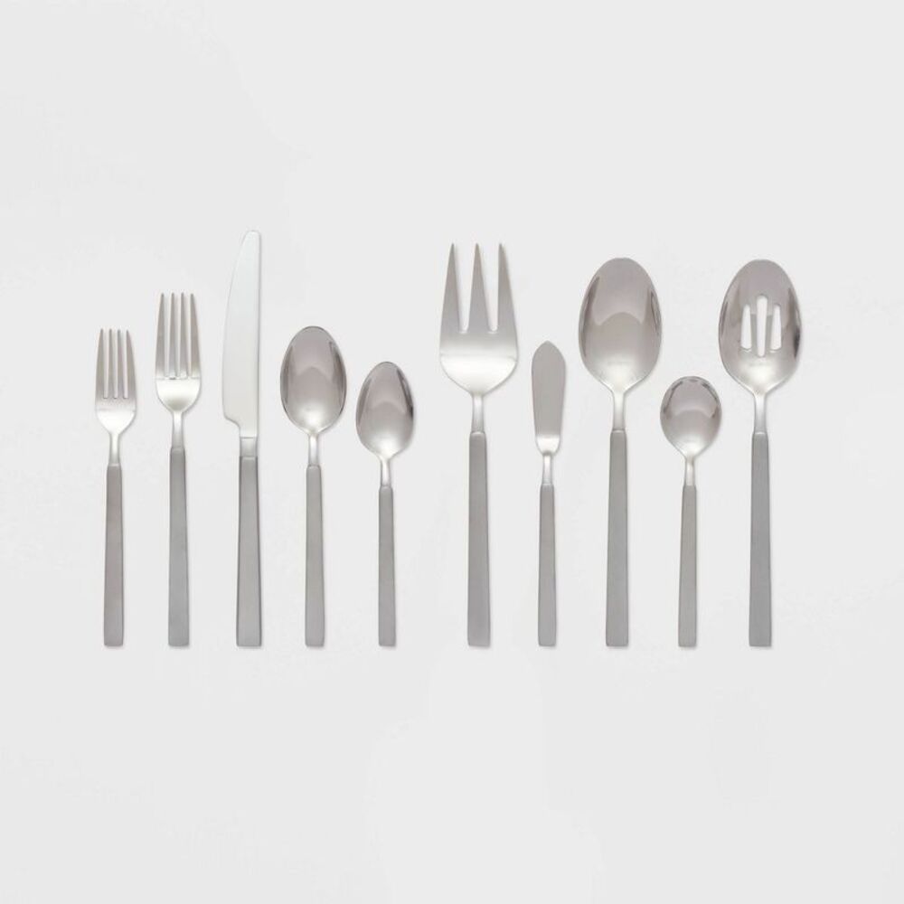 45pc Newfane Stainless Steel Flatware Set for 4 - Silverware